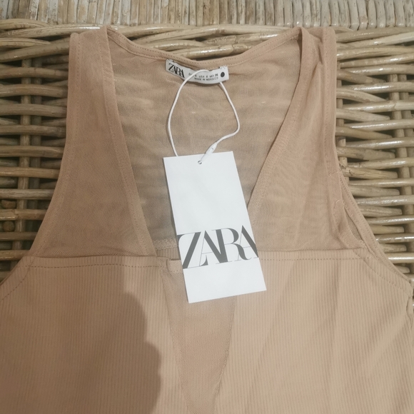 Zara combination tulle bodysuit - Picture 7 of 10